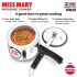 Hawkins Aluminium 2 Litre Miss Mary Pressure Cooker, Small Inner Lid Cooker, Silver (Mm20)