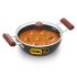 Hawkins Futura 2 Litre Deep Kadhai, Induction Deep Fry Pan, Hard Anodised Kadai with Glass Lid, Black (IAK20G)