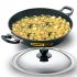 Hawkins Futura Nonstick Deep-Fry Pan (Kadhai, Round Bottom) with Stainless Steel Lid, Capacity 4 Litre, Diameter 30 cm, Thickness 3.25 mm, Black (NK40S)