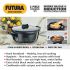 Hawkins Aluminium Futura 3 Pieces Cookware Set 1, Induction Cookware Set - Hard Anodised Frying Pan, Kadhai And Cook-N-Serve Bowl With One Hard Anodised Lid, Black (Iaset1)