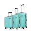 American Tourister Ivy Nxt 79Cm Large Hardside Polycarbonate Check-in 4 Spinner Wheels Suitcase with Multi-Stage Telescopic Trolley and Mounted TSA Lock for Women & Men - Pale Turq