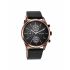 Titan Men's Infinity Chrono Analog Watch: Precise Blue Dial, Rose Gold Highlights, Durable Leather Strap-NS1805QP01