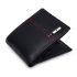 URBAN FOREST Liam Black/Red Leather Wallet for Men