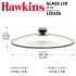 Hawkins 26 cm Glass Lid, Toughened Glass Lid with Stainless Steel Rim, Pan Lid, Transparent (LID26G)