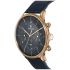 Titan Quartz Multifunction Blue Dial Leather Strap Watch for Men-NS90102WL02/NT90102WL02