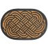Onlymat Lovers Knot Rubber Coir Doormat Only Mat (Beige, 16, x 0.2)