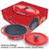 Hawkins Aluminium 0.75 liter Mini Casserole with Lid, Round Series Die-Cast Pan for Cooking, Reheating, Serving and Storing, Red (Mcrr75)