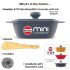 Hawkins Aluminium 0.75 liter Mini Casserole With Lid, Square Series Die-Cast Pan For Cooking, Reheating, Serving And Storing, Grey (Mcsg75)
