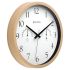 Titan Contemporary Wooden Finish White Wall Clock With Thermometer & Hygrometer - 30 Cm X 30 Cm (Medium) - Analog