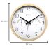 Titan Contemporary Wooden Finish White Wall Clock With Thermometer & Hygrometer - 30 Cm X 30 Cm (Medium) - Analog