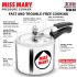 Hawkins Aluminium 3 Litre Miss Mary Pressure Cooker, Inner Lid Cooker, Silver (Mm30)