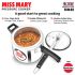 Hawkins Aluminium 4 Litre Miss Mary Pressure Cooker, Inner Lid Cooker, Silver (Mm40)