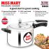 Hawkins 5 Litre Miss Mary Aluminium Pressure Cooker, Inner Lid Cooker, Silver (MM50)