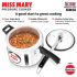 Hawkins 5 Litre Miss Mary Aluminium Pressure Cooker, Inner Lid Cooker, Silver (MM50)
