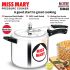 Hawkins Aluminium 6 Litre Miss Mary Pressure Cooker, Inner Lid Cooker, Silver (Mm60)