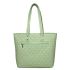 URBAN FOREST Nancy Mint Green Quilted Leather Handbag for Women