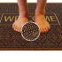 Onlymat Heavy-Duty, Long-Lasting Entryway Rug Natural Rubber Welcome Printed Door Mat (Copper Colour, 60x90cm)