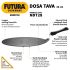 Hawkins Futura 28 cm Dosa Tava, Non Stick Dosa Tawa, Small Dosa Tawa (NDT28) (Black)