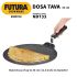 Hawkins Futura Nonstick Dosa Tava, Diameter 33 cm, Thickness 4.88 mm (Black) NDT33
