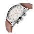 Titan Men's Metropolitan Charm: Men's Multifunctional White Watch with Leather Strap-NS1805SL01/NT1805SL01