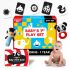 Einstein Box Gift Set for Babies, Newborns and Infants of Age 1-3-6-9-12 Months | High Contrast Flash Cards | Gift Set with Set of Rattles + High Contrast Books + High Contrast Flashcards|