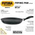 Hawkins Futura 24 cm Frying Pan, Non Stick Fry Pan, Frypan, Black (NF24)