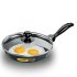 Hawkins Futura 20 cm Frying Pan, Non Stick Fry Pan with Glass Lid, Small Frying Pan, Black (NF22G)