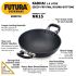 Hawkins Futura 1.5 Litre Deep Fry Pan, Non Stick Kadai, Round Bottom Kadhai, Small Non Stick Kadai, Black (NK15)
