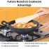 Hawkins Futura 4 Litre Deep Fry Pan, Non Stick Kadai, Round Bottom Kadhai, Big Non Stick Kadai, Black (NK40)