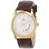 Titan Quartz Analog with Date Silver Dial Leather Strap Watch for Men-NS1823YL01/NT1823YL01