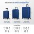 American Tourister Novastream 55 cms Small Hardside Polycarbonate Cabin Suitcase with TSA Lock and USB Port - Navy Blue