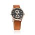 Titan Quartz Multifunction Black Dial Leather Strap Watch for Men-NQ90100WL02