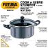 Hawkins Futura 3 Litre Cook N Serve Stewpot, Non Stick Pot With Glass Lid, Cooking Pot With Lid, Black (Nst30G), 3 Liter