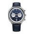 Titan Timeless Treasures Quartz Analog Dual Time Blue Dial with Blue Color Leather Strap Watch for Men-10022SL01/NT10022SL01
