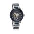 Titan Ceramic Fusion Automatic Blue Dial Silver Dual-Toned Stainless Steel Bracelet Watch for Men-90174KD02/NT90174KD02