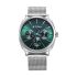 Titan Classique Suave Quartz Green Dial Silver Stainless Steel Mesh Strap Watch for Men-90189SM01/NT90189SM01