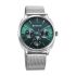 Titan Classique Suave Quartz Green Dial Silver Stainless Steel Mesh Strap Watch for Men-90189SM01/NT90189SM01