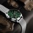 Titan Classique Suave Quartz Green Dial Silver Stainless Steel Mesh Strap Watch for Men-90189SM01/NT90189SM01