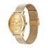 Titan Classique Suave Quartz Yellow Dial Golden Stainless Steel Mesh Strap Watch for Men-90189YM02/NT90189YM02