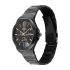 Titan Classic Slim Multifunction Quartz Multifunction Black Dial Stainless Steel Strap Watch for Men-90198NM01/NT90198NM01
