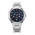 Titan Classic Slim Multifunction Quartz Multifunction Blue Dial Stainless Steel Strap Watch for Men-90198SM01/NT90198SM01