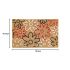 Onlymat Natural Coir Nylon Flocked Red & Black Colour Flower Design Door Mat