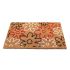 Onlymat Natural Coir Nylon Flocked Red & Black Colour Flower Design Door Mat