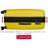 URBAN FOREST Octans Yellow Polypropylene Hard-Sided 55cm Carry-on, 67cm and 78cm Check-in Trolley Luggage Set