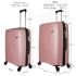 URBAN FOREST Octans Rose Gold Polypropylene Hard-Sided 55cm Carry-on and 78cm Check-in Trolley Luggage Set