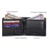 URBAN FOREST Oliver Black Leather Wallet & Card Holder Set for Men