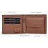 URBAN FOREST Oliver Redwood Leather Wallet for Men - Packed in Premium Wooden Box for Festive Gifting