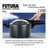 Hawkins Futura 7 Litre Pressure Cooker, Jumbo Design Pan Cooker, Hard Anodised Inner Lid Pressure Cooker, Black (FP7J)