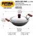 Hawkins Futura 2.5 Litre Deep Fry Pan, Hard Anodised Kadai with Stainless Steel Lid, Flat Bottom Induction Kadhai, Black (IAD25S)