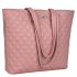 URBAN FOREST Nancy Pastel Pink Quilted Leather Handbag for Women